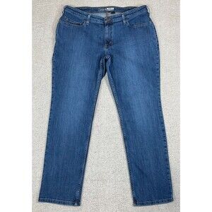 Carhartt Jeans Rugged Flex Relaxed Fit Women's 16 Blue Denim Medium Wash 105383